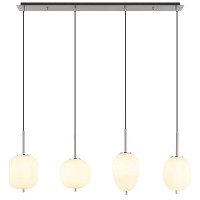 Globo 15345-4NO Blacky I Hängeleuchte Metall Nickel Mat
