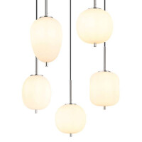 Globo 15345-5NO Blacky I Hängeleuchte Metall Nickel Mat