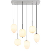 Globo 15345-6NO Blacky I Hängeleuchte Metall Nickel Mat