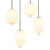 Globo 15345-6NO Blacky I Hängeleuchte Metall Nickel Mat
