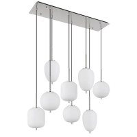 Blacky I Hängeleuchte Metall Nickel Matt, 8X E14 2