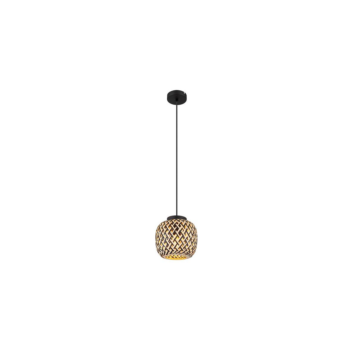 Colly Hängeleuchte Metall Schwarz Matt, 1X E27 Led