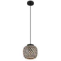 Globo 15766H Colly Hängeleuchte Metall Schwarz Matt, 1X
