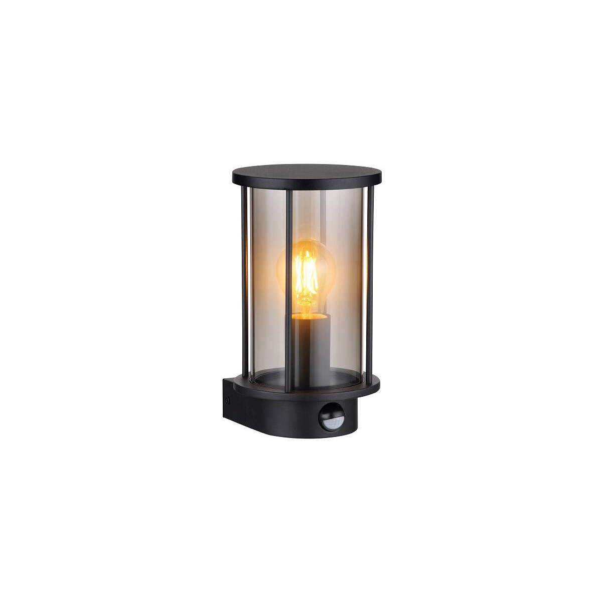Gracey Außenleuchte Edelstahl Schwarz Matt, 1X E27
