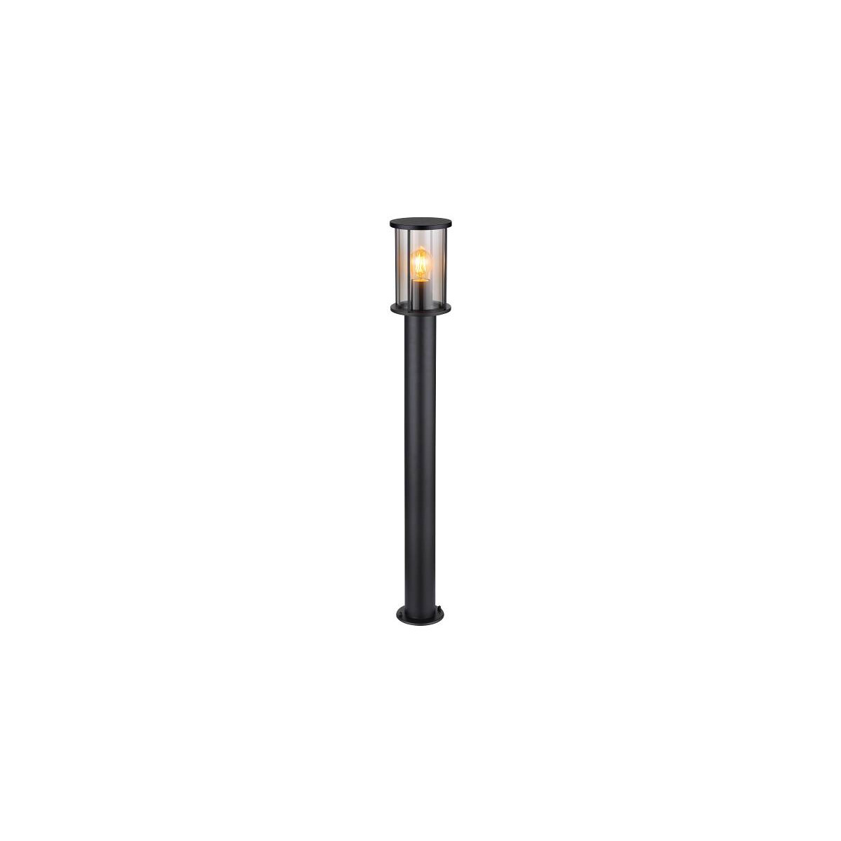 Gracey Außenleuchte Edelstahl Schwarz Matt, 1X E27