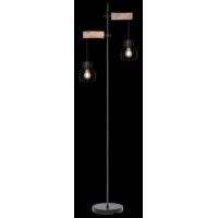 Mina Stehleuchte Metall Schwarz, 2X E27 2