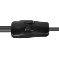 Mina Stehleuchte Metall Schwarz, 2X E27 5