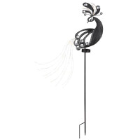 Globo 36019 Solarleuchte Metall Silbergrau, 39Xled Solarleuc
