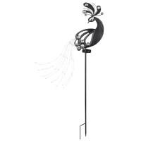 Globo 36019 Solarleuchte Metall Silbergrau, 39Xled Solarleuc
