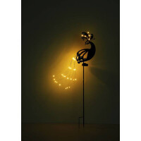 Globo 36019 Solarleuchte Metall Silbergrau, 39Xled Solarleuc