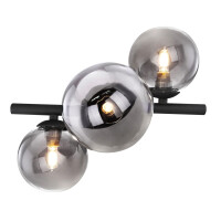 Riha Deckenleuchte Metall Schwarz Matt, 3X G9 Led 5