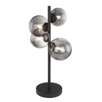 Riha Tischleuchte Metall Schwarz Matt, 4X G9 Led