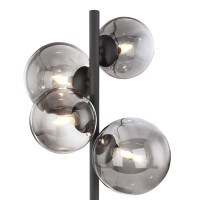 Riha Tischleuchte Metall Schwarz Matt, 4X G9 Led 4