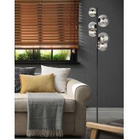 Riha Stehleuchte Metall Schwarz Matt, 6X G9 Led 2