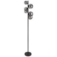 Riha Stehleuchte Metall Schwarz Matt, 6X G9 Led 3