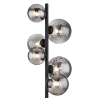 Riha Stehleuchte Metall Schwarz Matt, 6X G9 Led 4