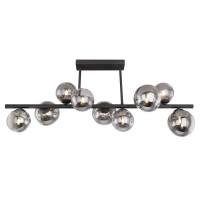 Riha Deckenleuchte Metall Schwarz Matt, 9X G9 Led 4