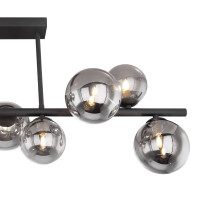 Riha Deckenleuchte Metall Schwarz Matt, 9X G9 Led 5
