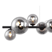 Riha Hängeleuchte Metall Schwarz Matt, 9X G9 Led 4