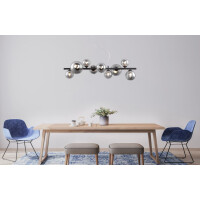 Riha Hängeleuchte Metall Schwarz Matt, 9X G9 Led 5