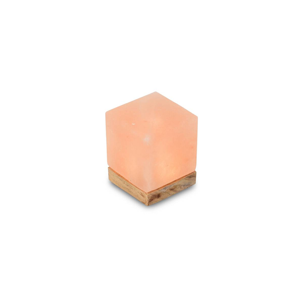 USB KUBUS, mit Holzsockel, ca. 7 x 7 x 9 cm