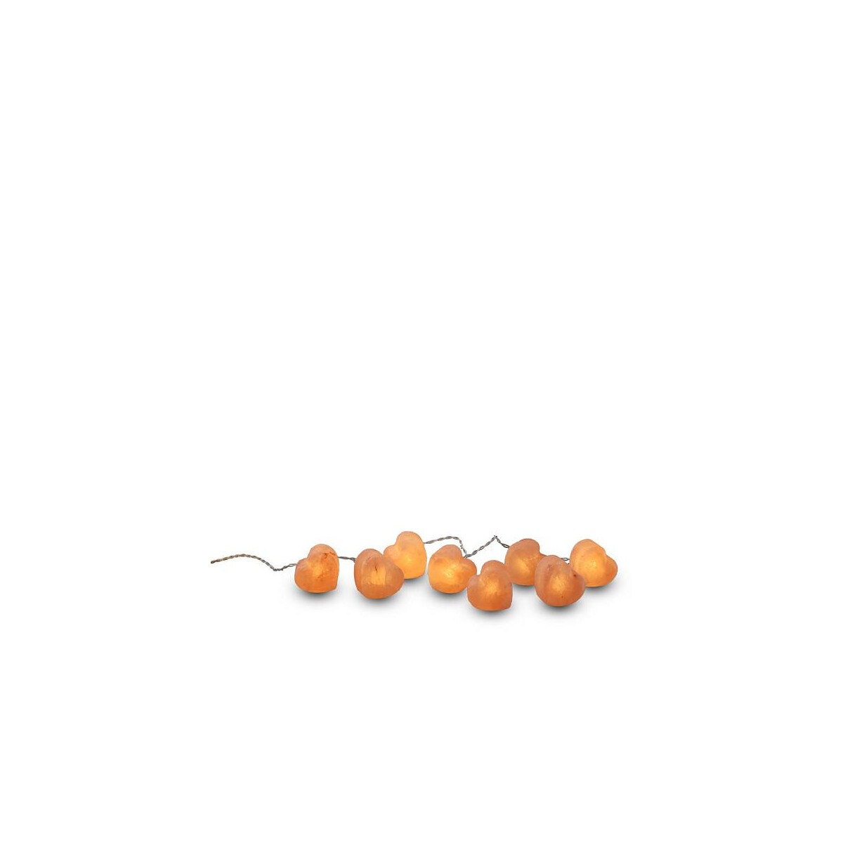 Beleuchtete Salzkristalle LEUCHTKRISTALLE HERZ, 8 Kristalle, inkl. LED-Lichterkette