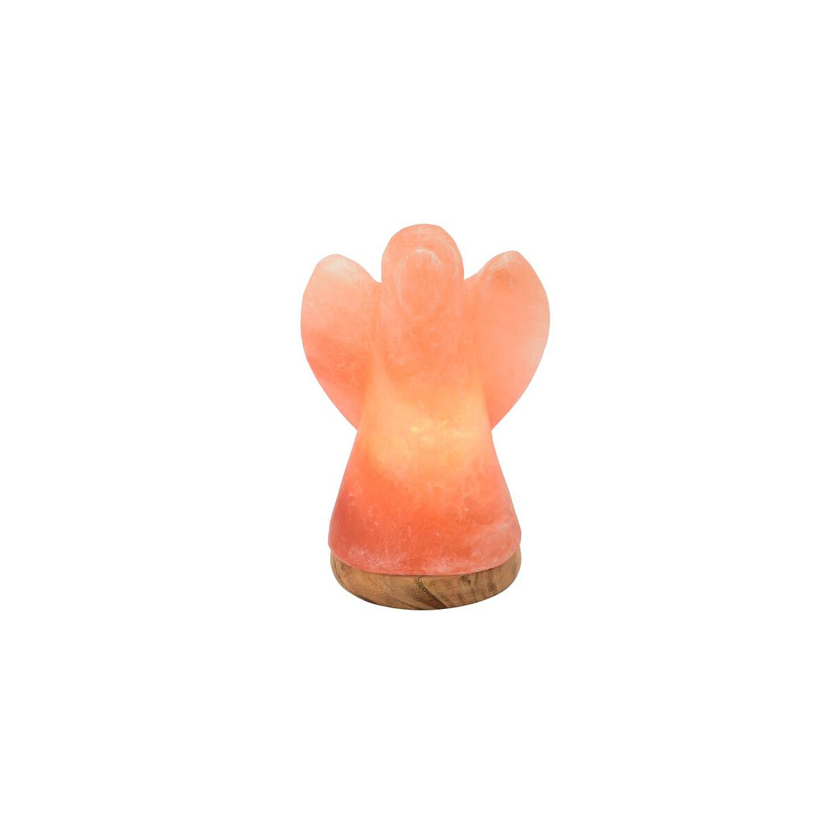 Beleuchteter Salzkristall ENGEL ca. 19 cm