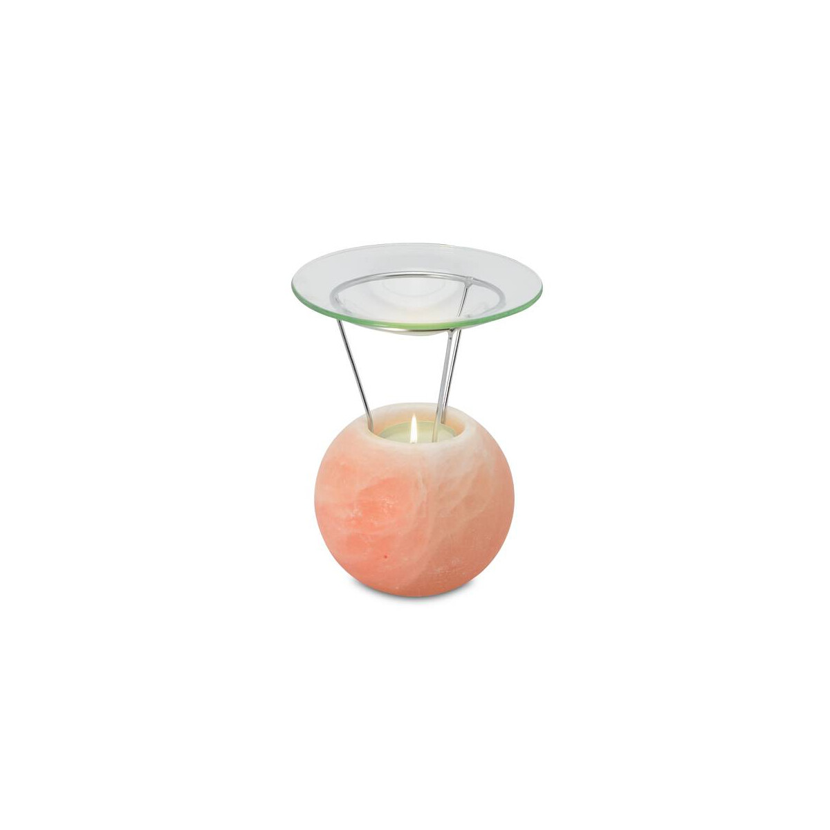 Salzkristall Aromalampe PETITE BALL, ca. 940 g, Höhe ca. 14 cm