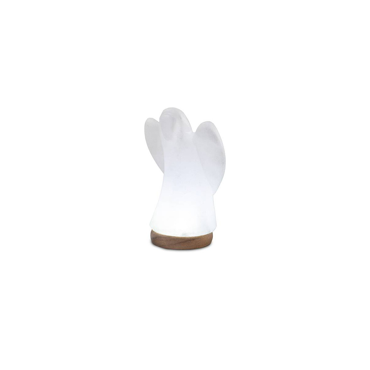 USB ENGEL klein, White Line, mit Holzsockel, H ca. 13 cm