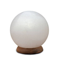 Beleuchteter Salzkristall PLANET, White  gallery