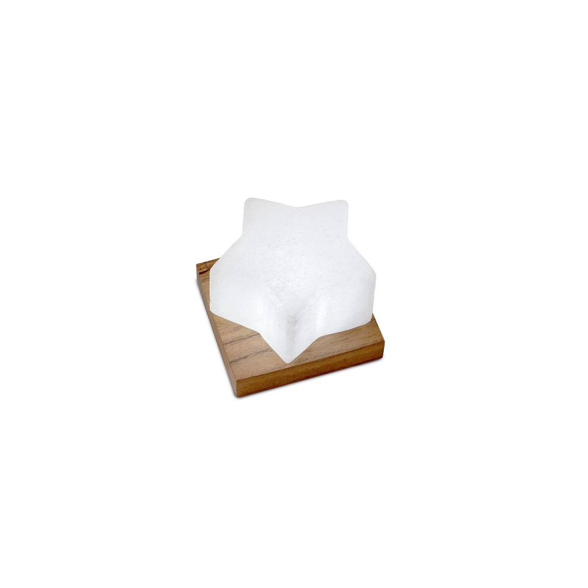 USB STERN, White Line, mit Holzsockel, ca. 9 x 9 x 6 cm