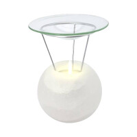 Salzkristall Aromalampe PETITE BALL, Whi gallery