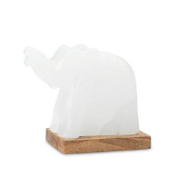 USB ELEFANT, White Line, mit Holzsockel, gallery