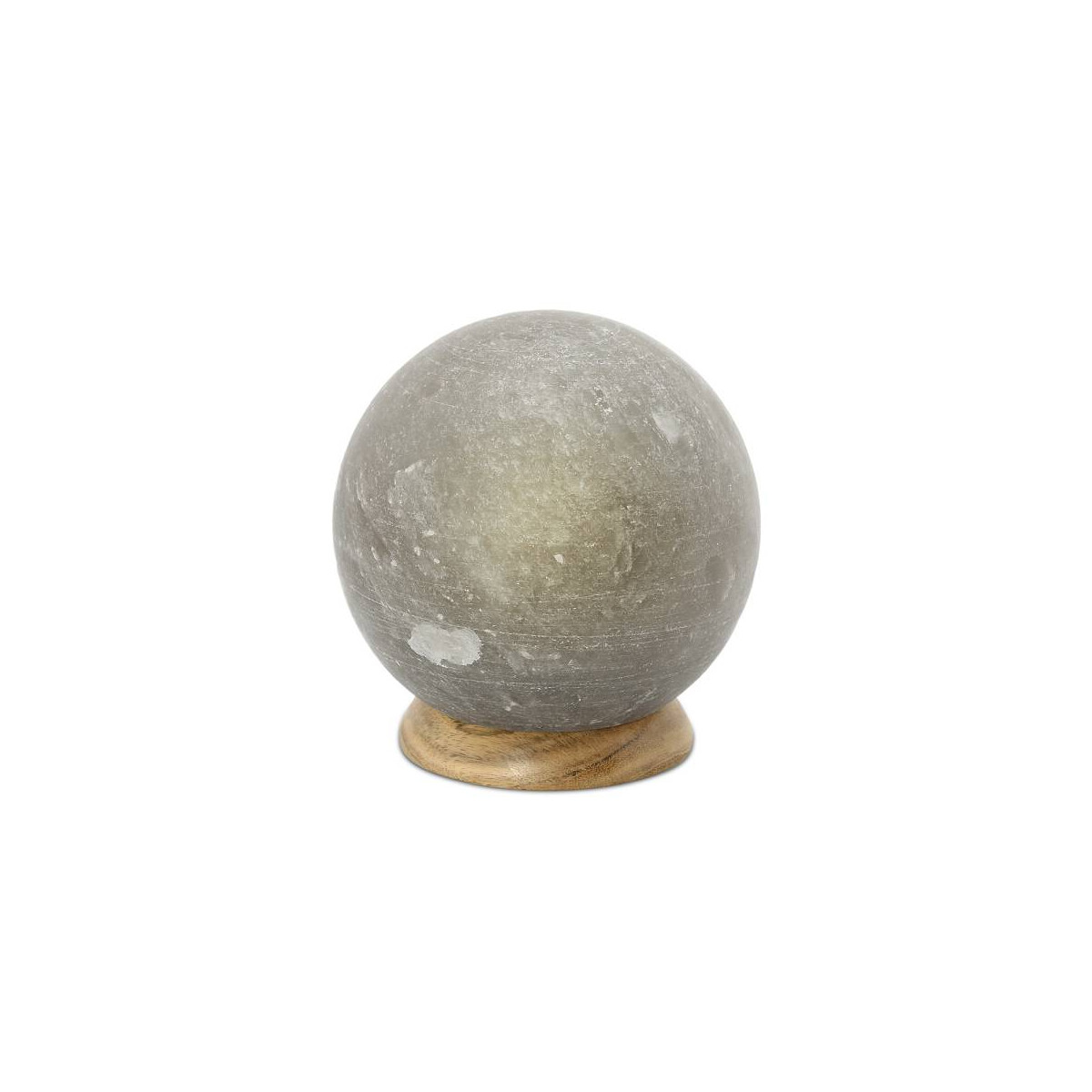 Beleuchteter Salzkristall PLANET Grey Line