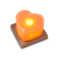 USB HERZ, mit Holzsockel, ca. 9 x 9 x 6  gallery