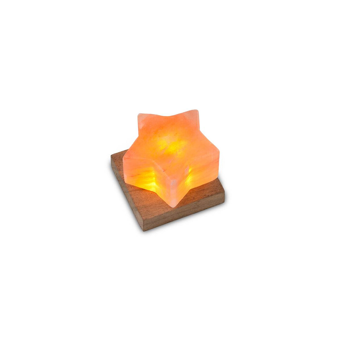 USB STERN, mit Holzsockel, ca. 9 x 9 x 6 cm