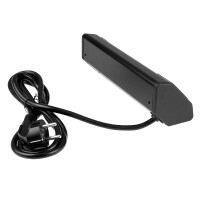CORNER BOX 2 USB Ecksteckdose Möbelsteckdose Farbe Schw