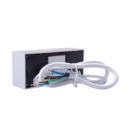 MINI BOX Aufbausteckdose IP20 230V AC Farbe Aluminium 3