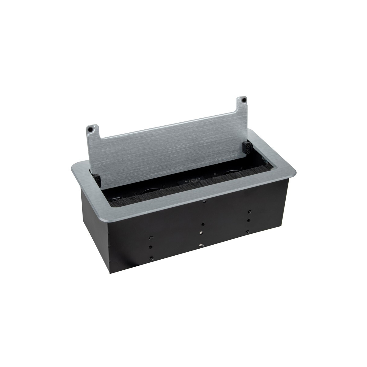 INBOX MöbelEinbausteckdose mit USB RJ45 und HDMIAnschlüssen Farbe Silber Kabellänge 15 m Steckdose Schuko