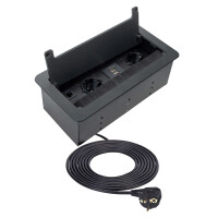 INBOX MöbelEinbausteckdose mit USB RJ45 und HDMIAnschl&