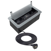 INBOX MöbelEinbausteckdose mit USB Und HDMI 3m 8
