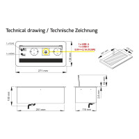 INBOX MöbelEinbausteckdose mit USB A + C RJ45 und HDMI 