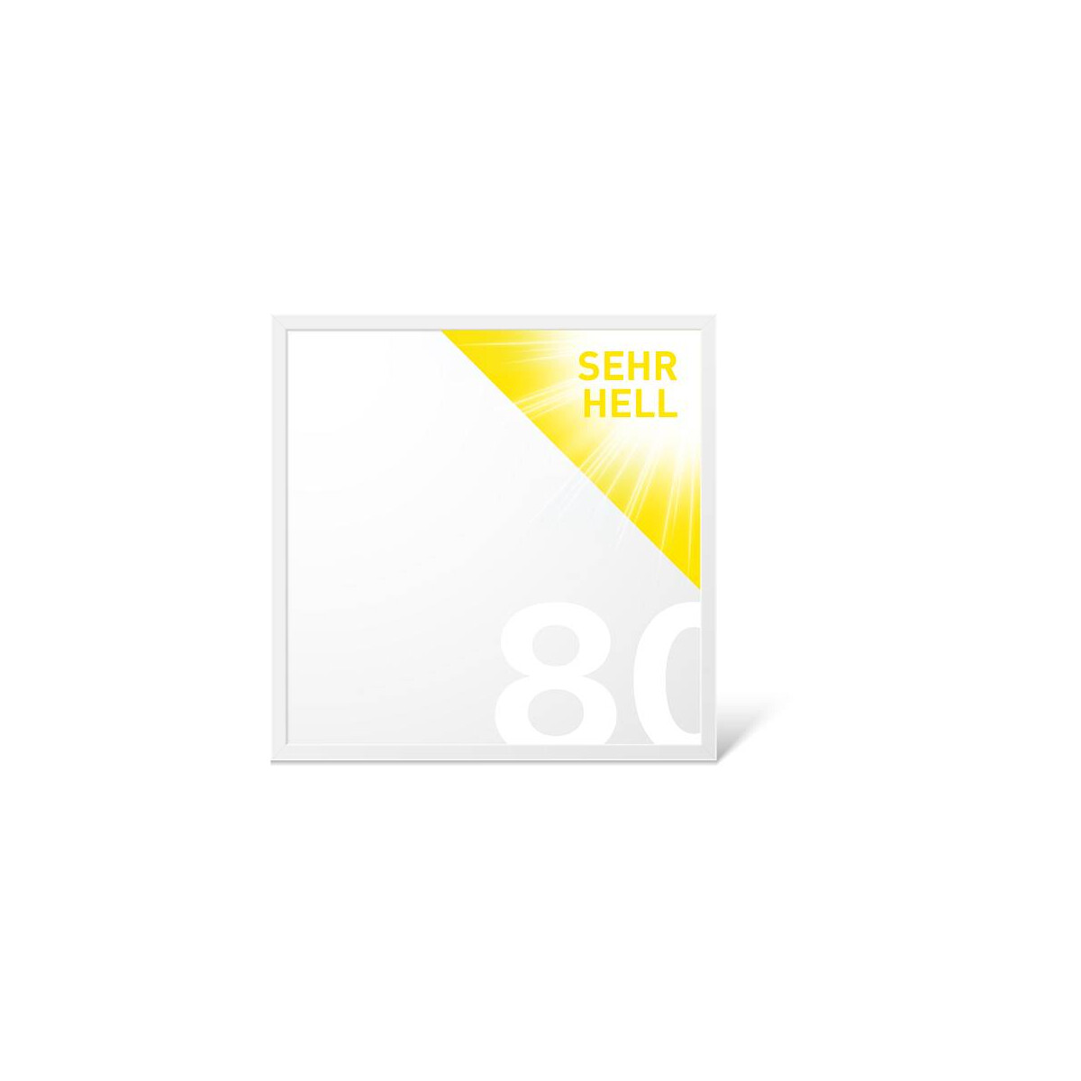 LED Panel 62,0 x 62,0 cm tageslichtweiss 80CRI super hell