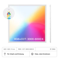 LED Panel mit RGB + CCT 62,0 62,0 cm 3