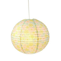 Pendelleuchte Papierballon Bunte Blumen 2