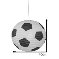 Pendelleuchte Papierballon Fußball 4