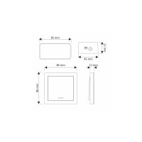 LED Dimmer Tastenschalter für einfarbe LED Strips 3