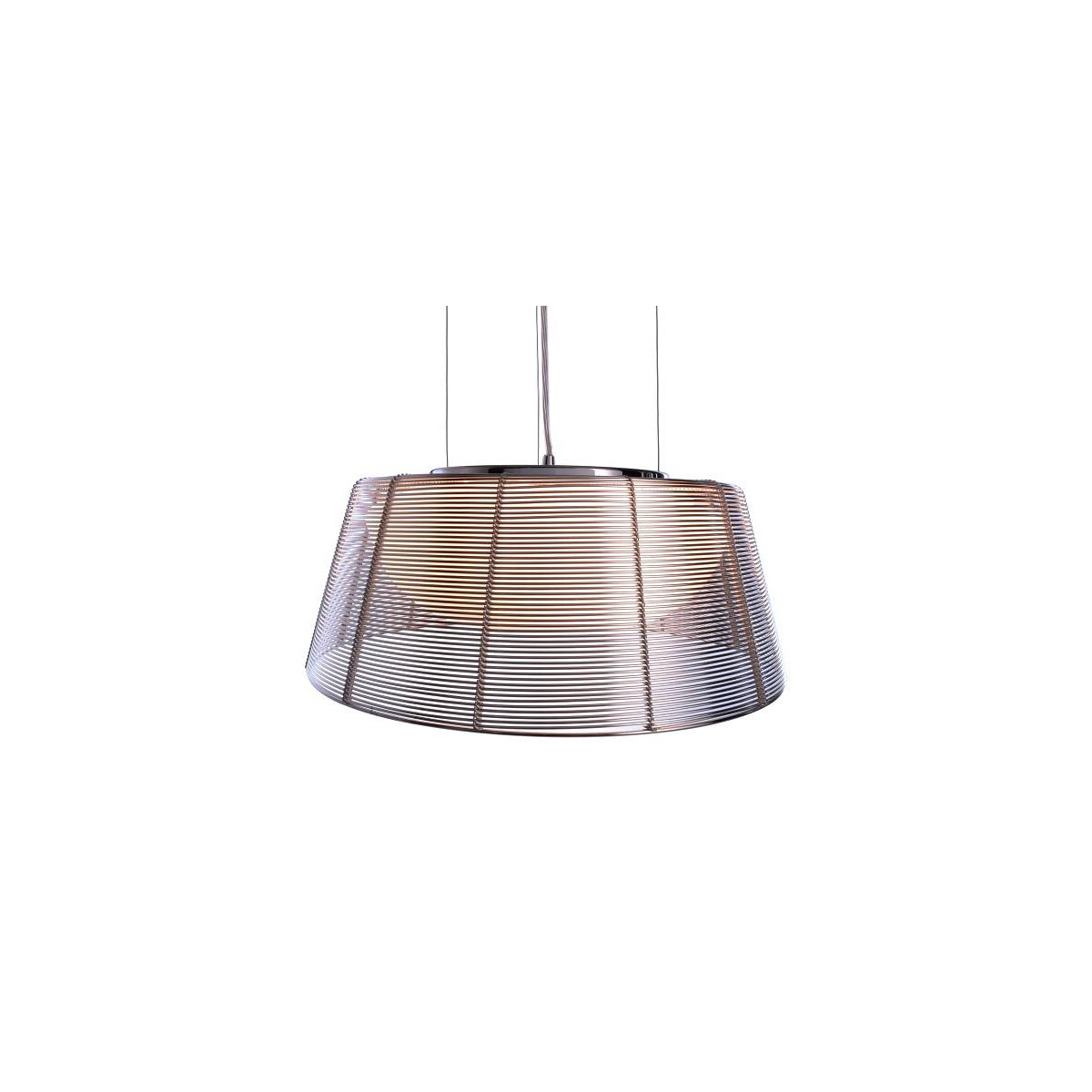 Deko-Light Pendelleuchte, Filo Sat Drahtleuchte silber mit Glasschirm in weiß Ø39cm