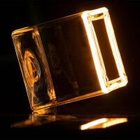 E27 LED Floating Cube 86 klar warmweiß 2