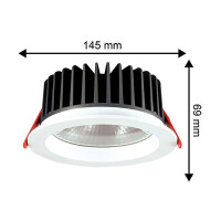 LED Einbauleuchte 15W warmweiss COB 2